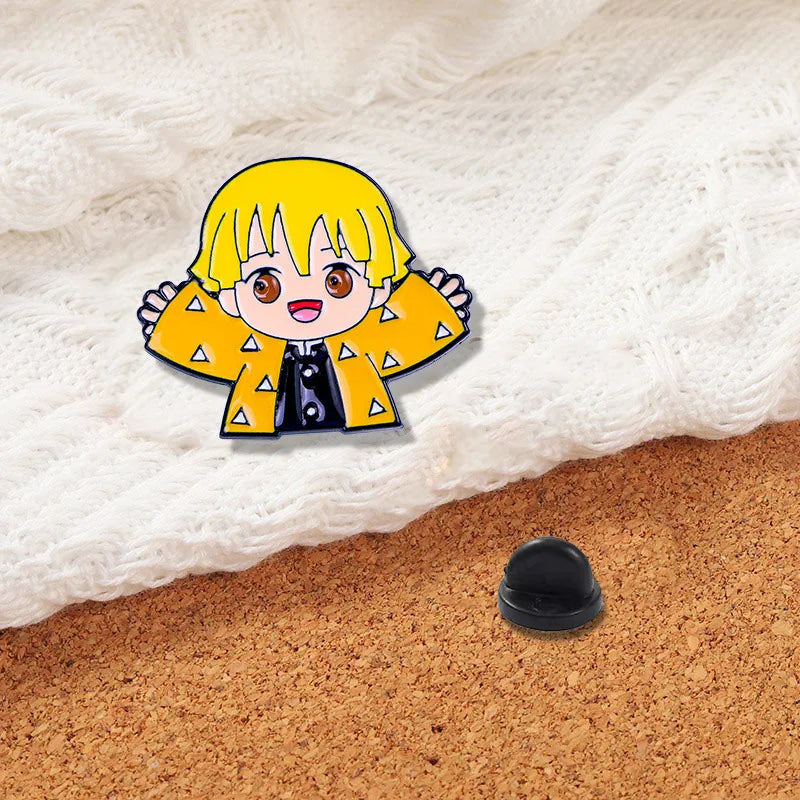 Anime Cartoon Badge Enamel Pins Metal Collar Brooches Jewelry Collection Fun Gift