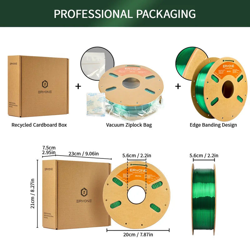 Silk PLA 3D Printer Filament 1.75mm - Glossy Finish, 1kg Spool, Multiple Colors