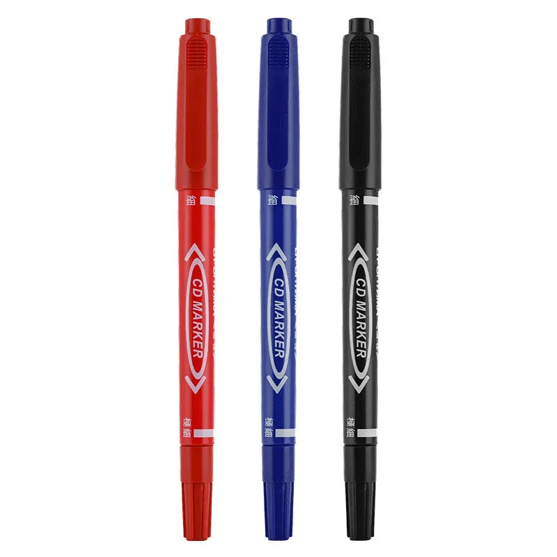 Permanent Paint Marker Pen for Plastic Wood Metal Glass - Double Tip Art Ink