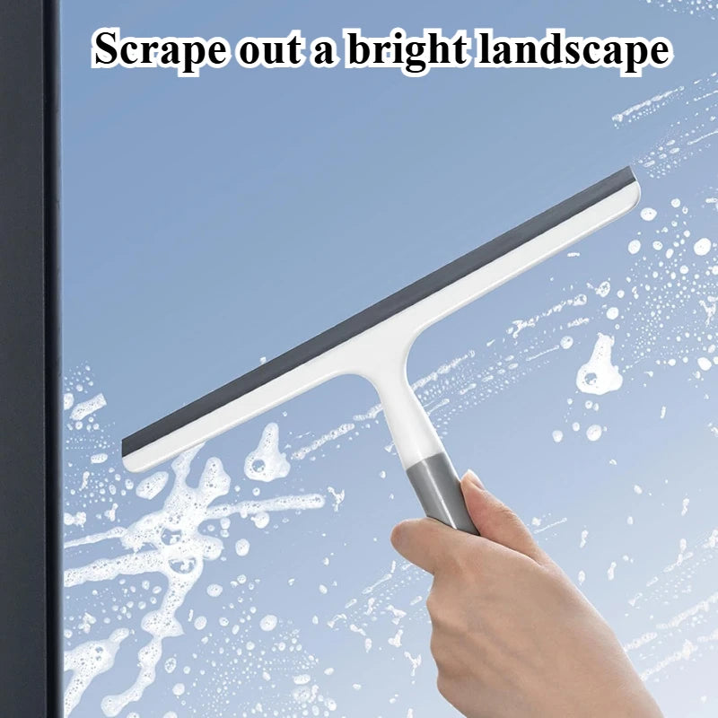 Silicone Shower Squeegee Cleaner - Multi-Purpose Glass & Surface Water Wiper