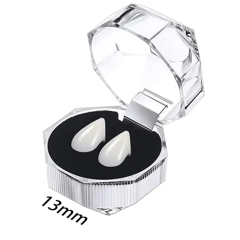 Vampire Teeth Fangs Cosplay Denture with Adhesive for Halloween Costume Prop