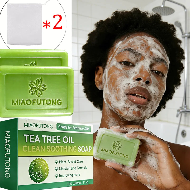 Gentle Anti-Fungal Tea Tree Oil Soap for Sensitive Skin - Moisturizing Acne Care