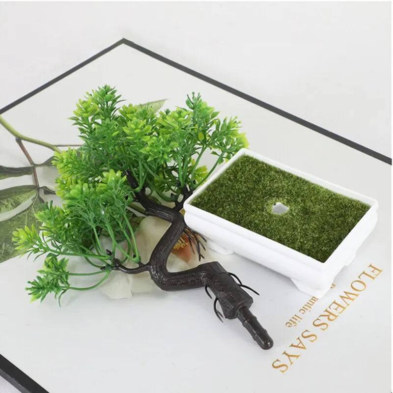 Artificial Plant in Pot - Realistic Plastic Tree for Home & Office Decor