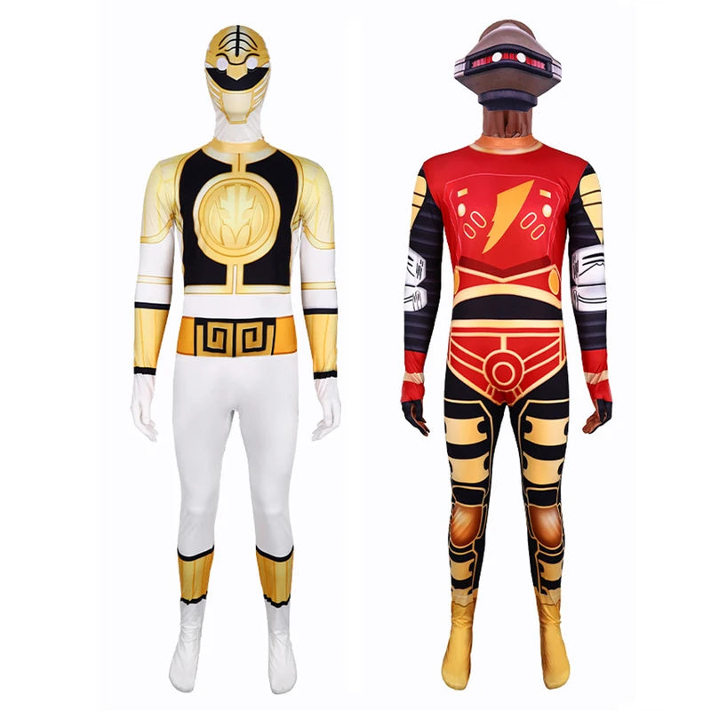 Superhero Cosplay Costume Jumpsuit Mask Set for Halloween & Parties