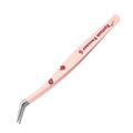 False Eyelash Tweezers Stainless Steel Anti-Static Curved Strip Makeup Tools