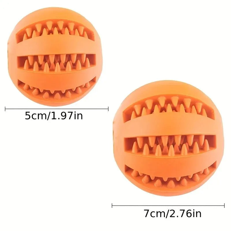Durable Dog Toy Ball for Chewing and Dental Cleaning - Non-Toxic Pet Play