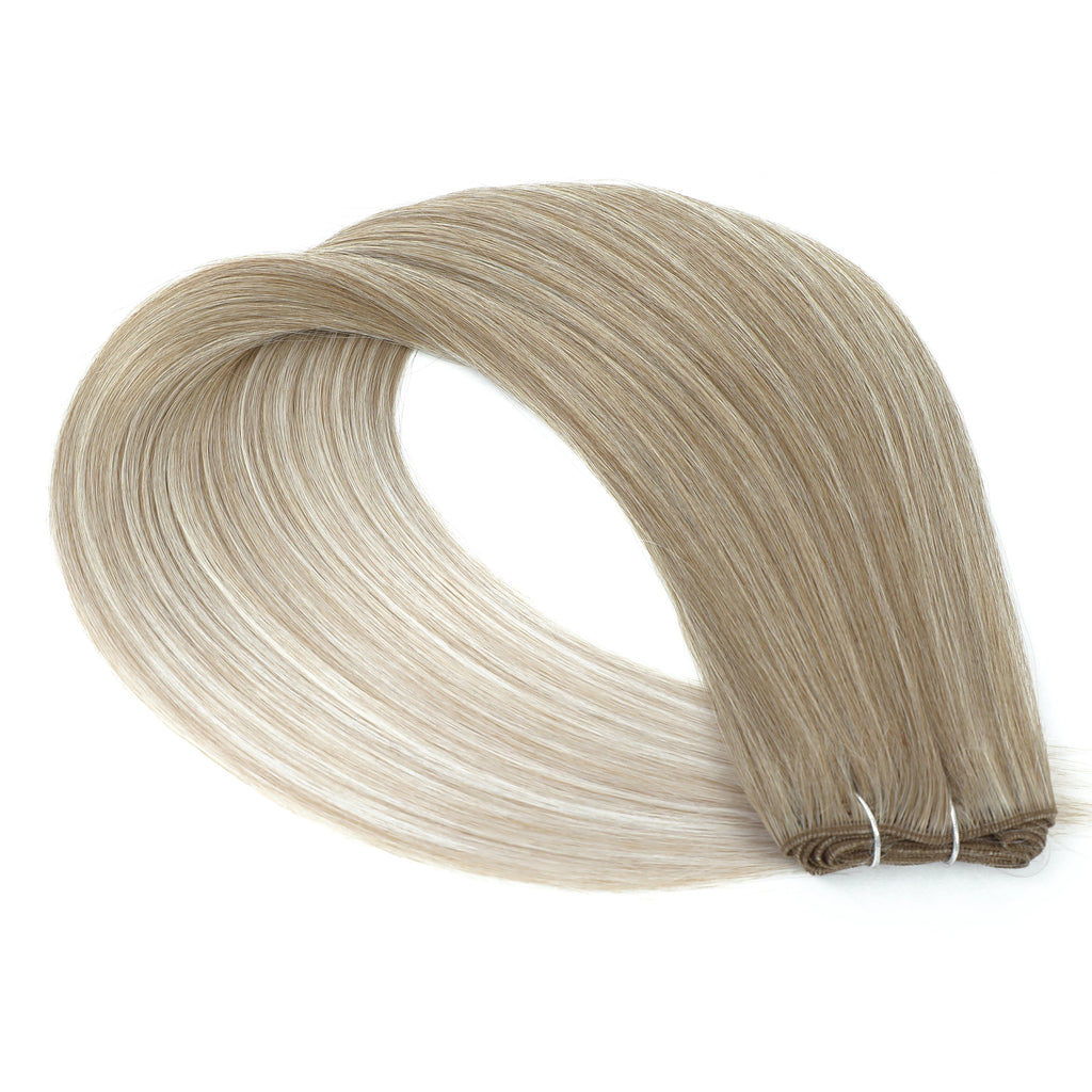 Synthetic Hair Extensions Blonde Straight Bundles Heat Resistant 12-38 Inch