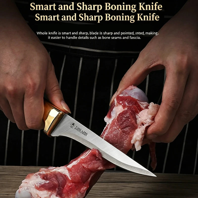 High-Hardness Kitchen Cutting Knife for Meat, Fruit & Bone Removal - Multiple Colors