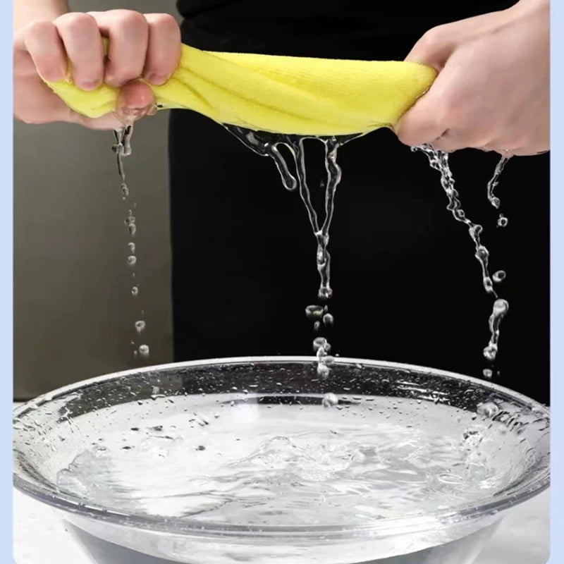 Microfiber Kitchen Cleaning Cloths Non-stick Oil-proof Dish Towels 2/10/20pcs
