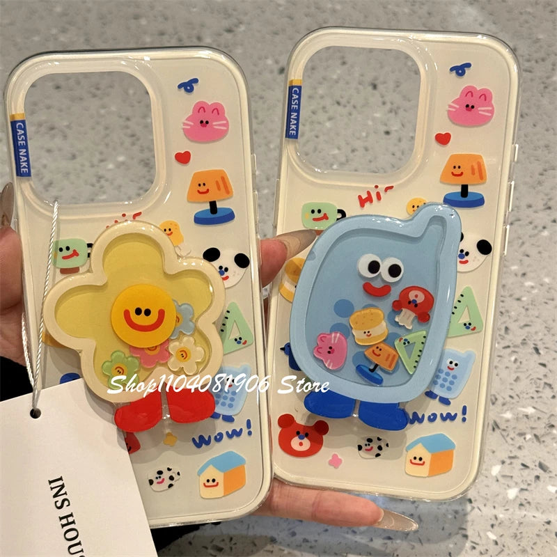 Cute Cartoon Phone Grip for iPhone and Samsung Accessories - Phone Stand & Ring Holder