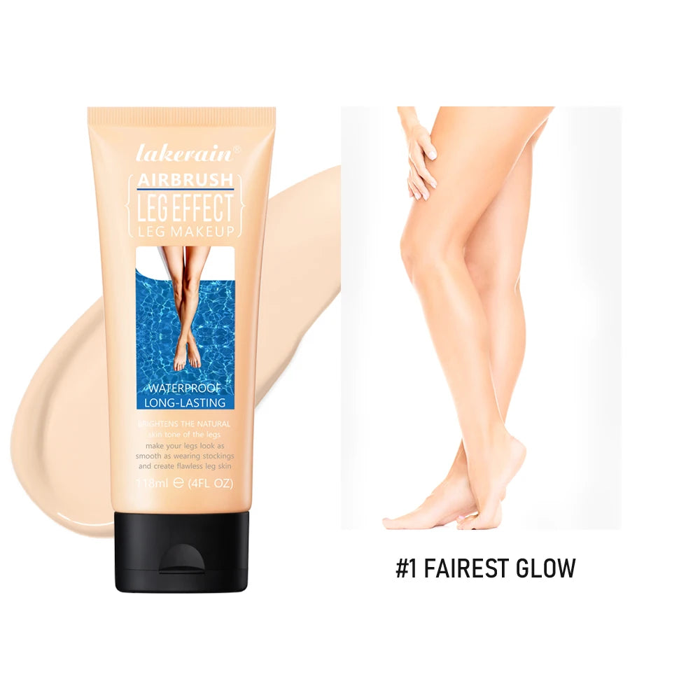 Waterproof Body Foundation & Tanning Lotion for Flawless Legs - Medium Bronze