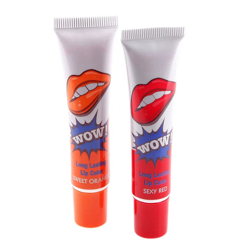 Colorful Waterproof Liquid Lipstick - Long Lasting Lip Gloss & Tear Off Lip Tattoo