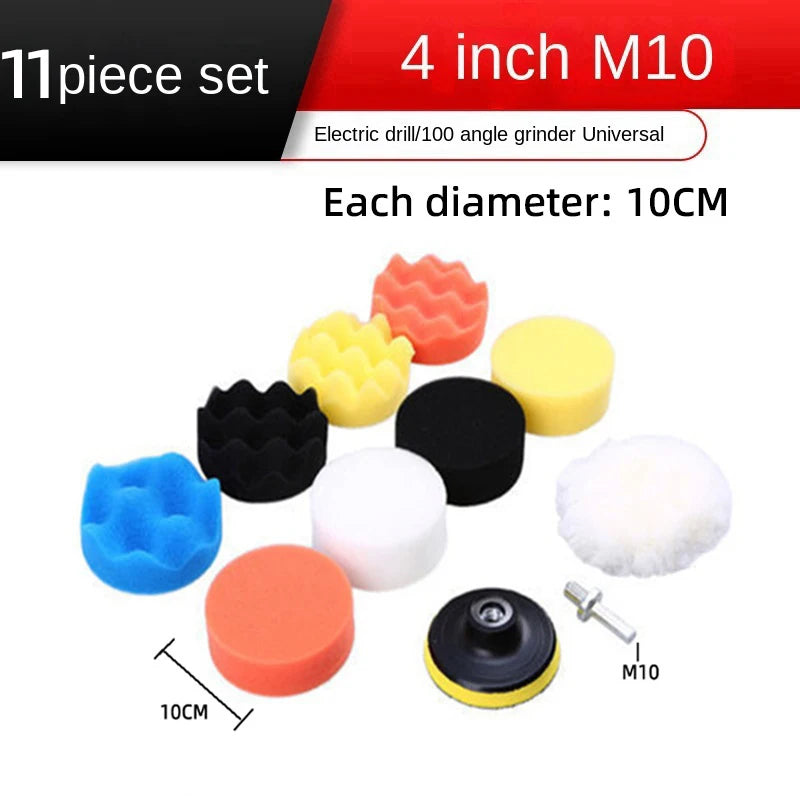 Car Polishing Sponge Plate Set for Electric Drill - Surface Cleaning & Shine