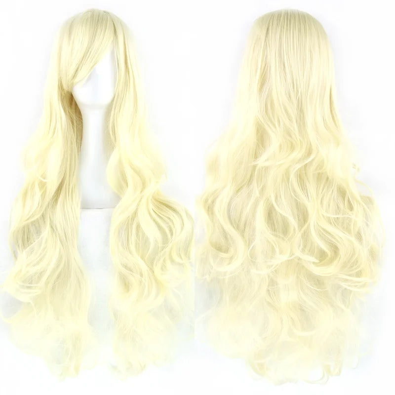 Long Synthetic Hair Wigs for Women - Curly, Colorful, Party & Cosplay