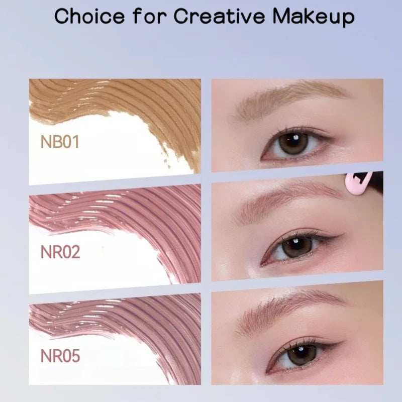 Soft Wavy Eyebrow Gel 4.5g Waterproof Brow Balm with Brush - Natural Tint