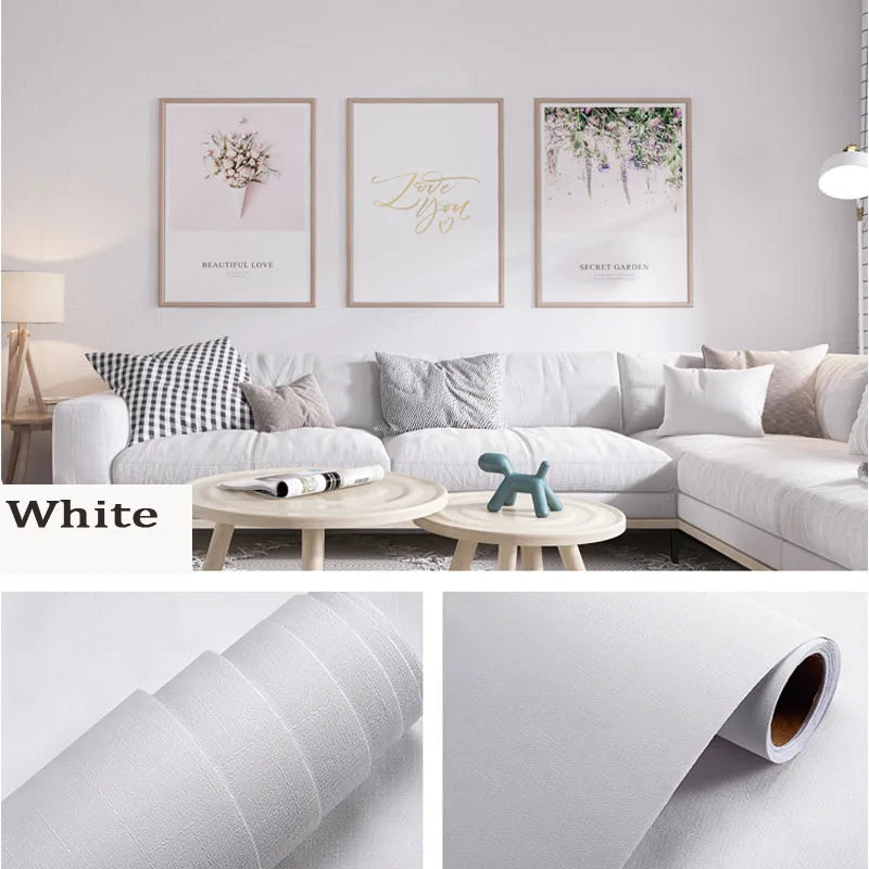 Matte PVC Self-Adhesive Wallpaper for Renovation & Furniture Decoration
