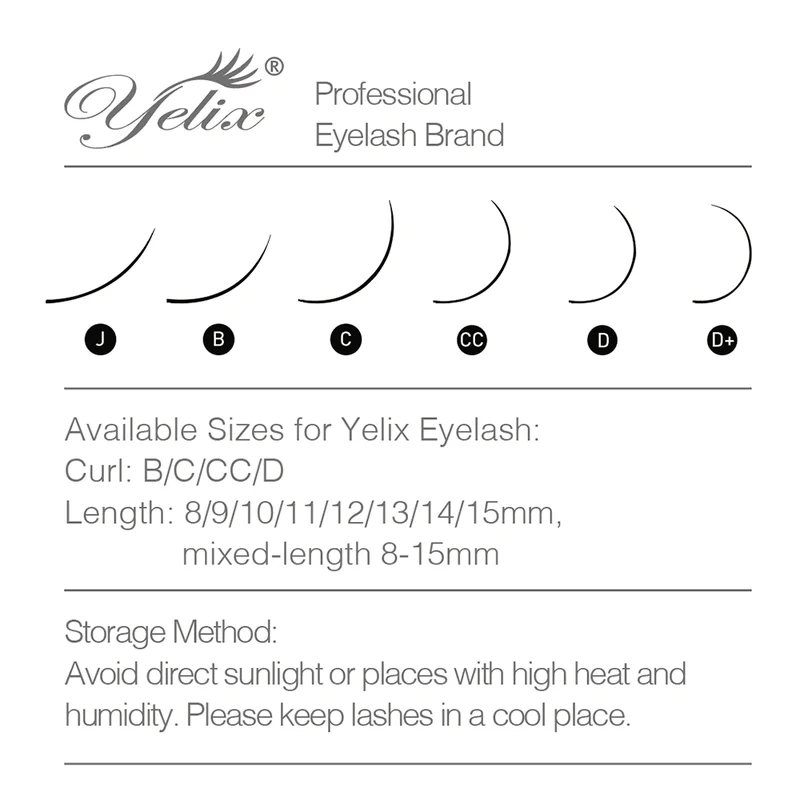 False Eyelashes Mink Style Dark Brown Individual Extensions - 100% Real