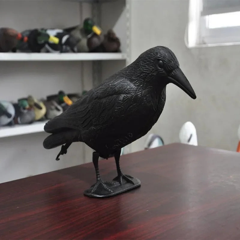 Bird Repellent Scarecrow Raven Decoy for Garden & Outdoor Pest Control