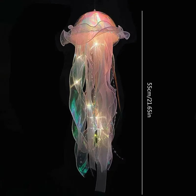 Colorful Jellyfish Lantern Night Light - Undersea Bedroom Decor & Party Atmosphere Lamp