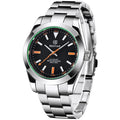 Men's Luxury Automatic Mechanical Waterproof Sports Watch 50M Luminous Dial