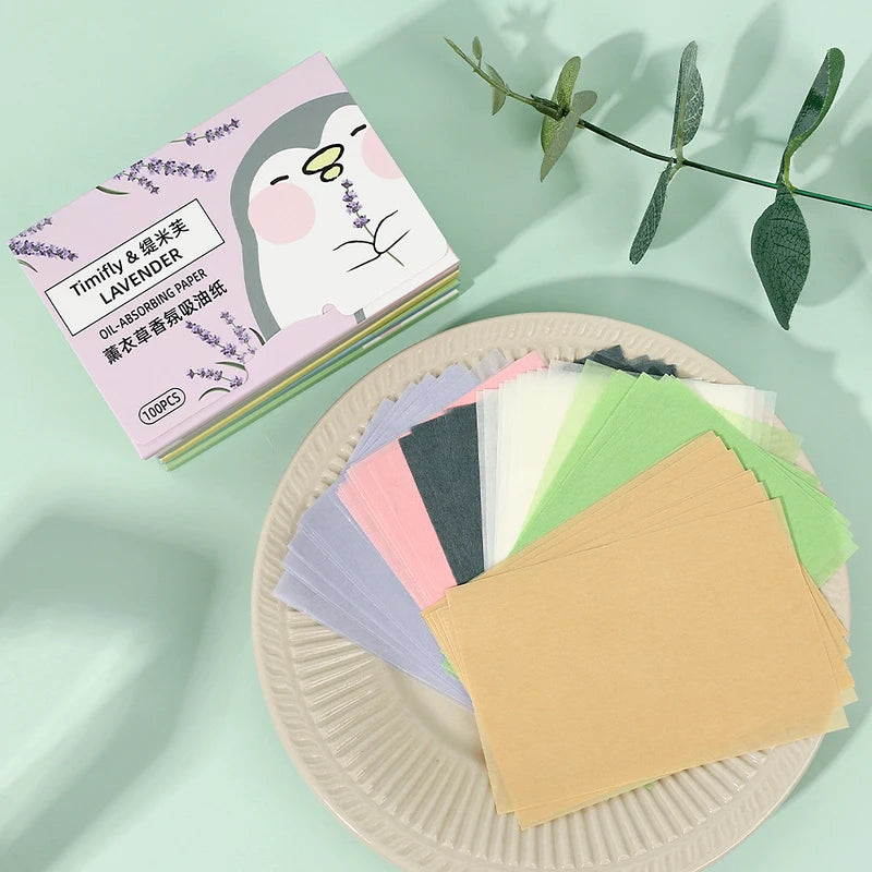 Oil Absorbing Blotting Paper Sheets for Face, Oil Control & Makeup Setting