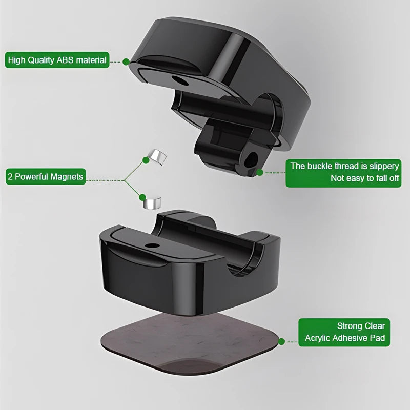 Magnetic Cable Organizer Set - Multi-Color Desk Cable Management Clips