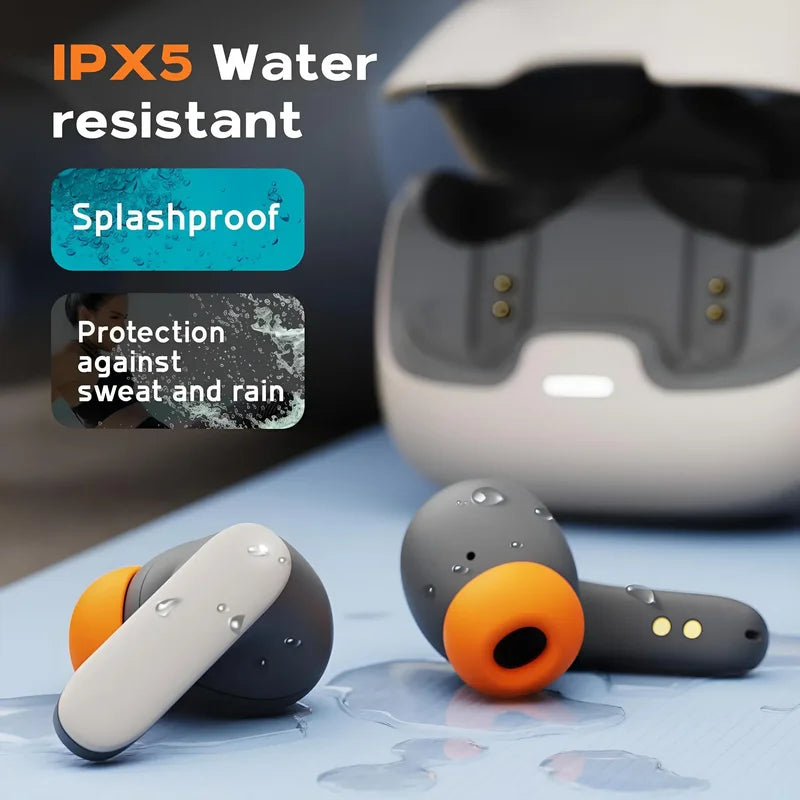 Wireless Bluetooth Earphones with Noise Cancelling & Low Latency - In-Ear Stereo