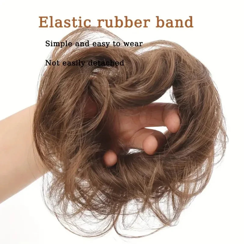 Human Hair Bun Ponytail Hairpiece for Women - Natural & Colorful Variants