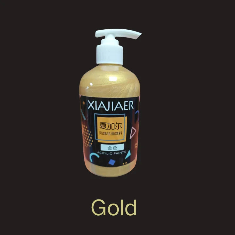 500ML Large Barrel-Style Duckbill Nozzle Acrylic Paint Wall Coating with Multiple Colors