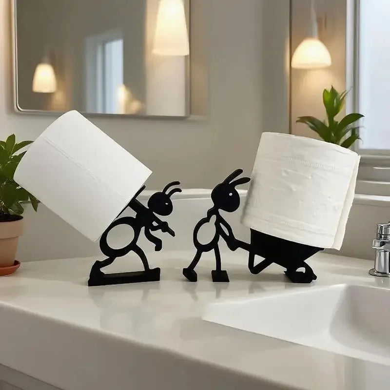 Ant Tissue Holder with Stable Base - Creative Home Decor for Bathroom, Living Room, Bedroom