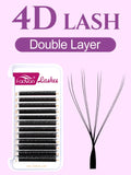 False Eyelash Extensions 8D W-Shaped Fans Soft Volume 0.07mm Mixed Lengths
