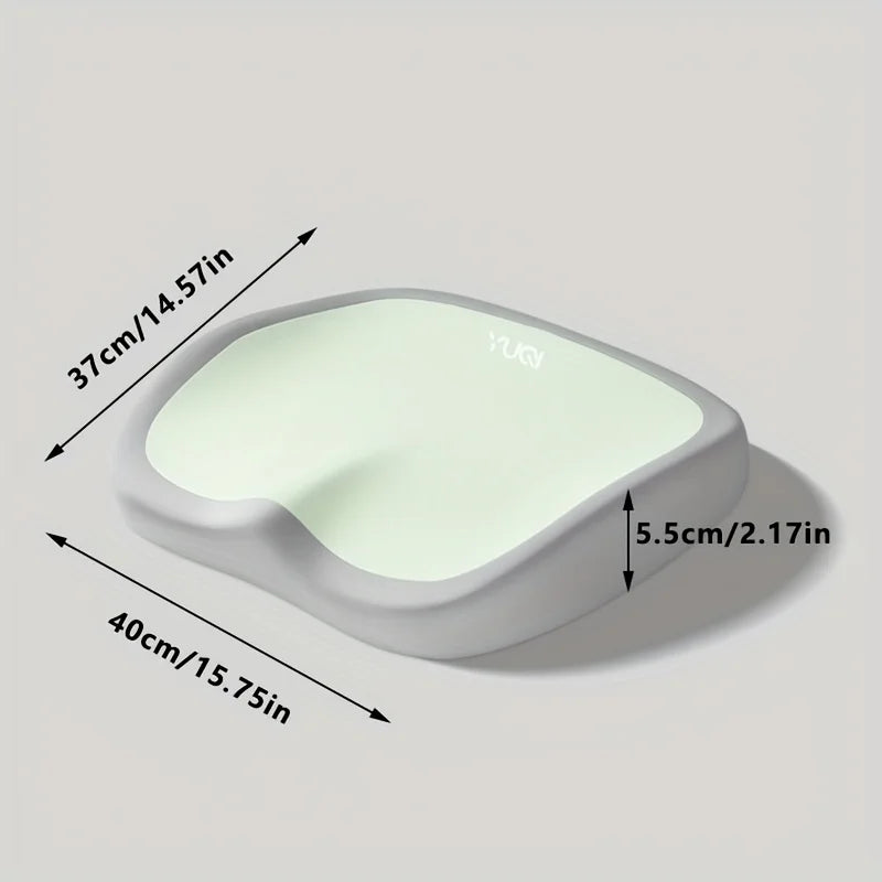 Ergonomic Memory Foam Office Chair Cushion with Adjustable Hip & Waist Support