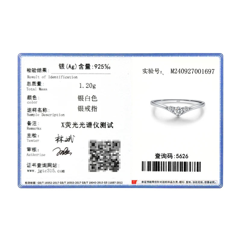 Simple Eternity Moissanite Ring 925 Silver Thin Wedding Band for Women