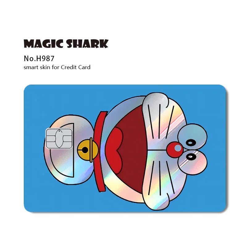 Holographic Cartoon Card Sticker Film Skin for Debit Credit Bank Cards