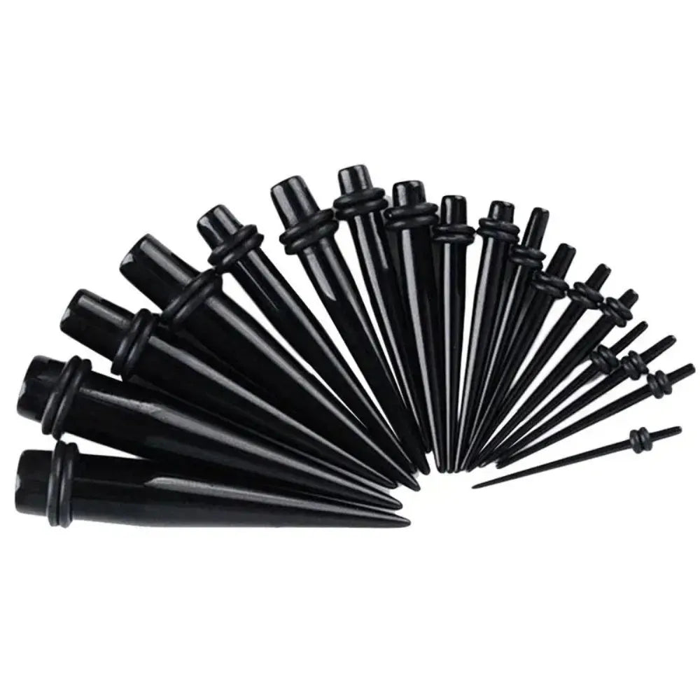 Ear Taper Kit Set for Body Piercing - Spiral Expander Plugs, 1.6mm-10mm