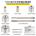 4-in-1 Concrete Hole Saw Kit 8/9PCS with SDS Plus & SDS Max Shanks