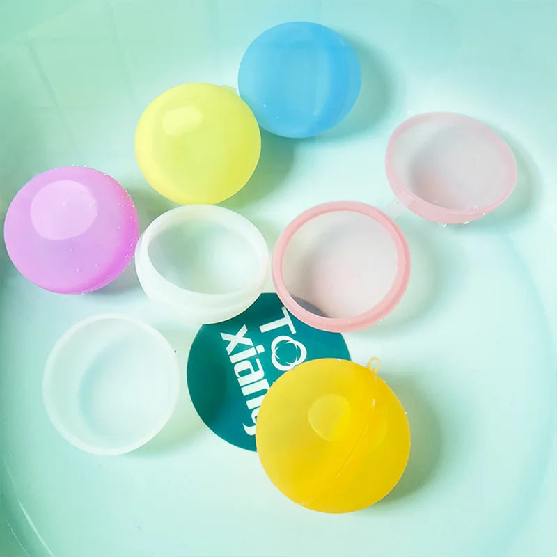 Reusable Water Balloons Set - Quick Fill Colorful Water Splash Balls for Kids & Adults