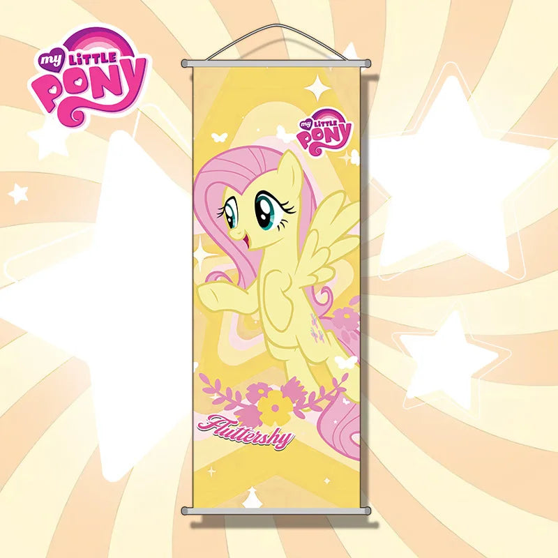 Little Pony Hanging Wall Art Poster Cartoon Pinkie Pie Decor Holiday Gift