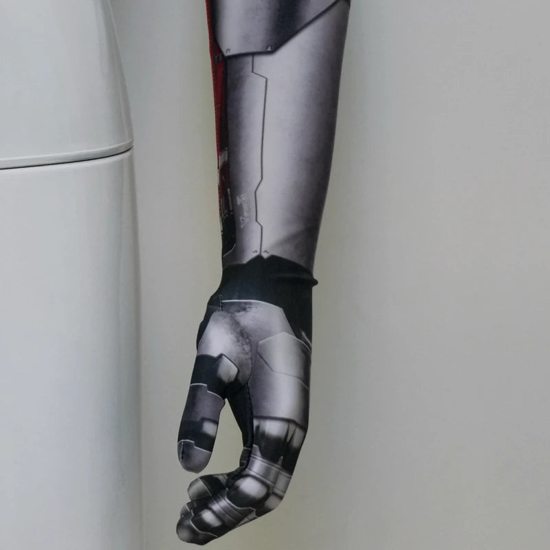 Johnny Silverhand Cosplay Costume Top with Elastic Sleeves for 2077 Halloween Party