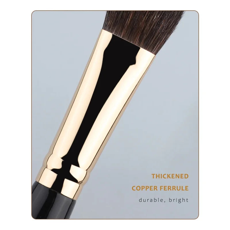 7-Piece Makeup Brush Set - Luxury Soft Synthetic & Natural Bristles for Face & Eyes