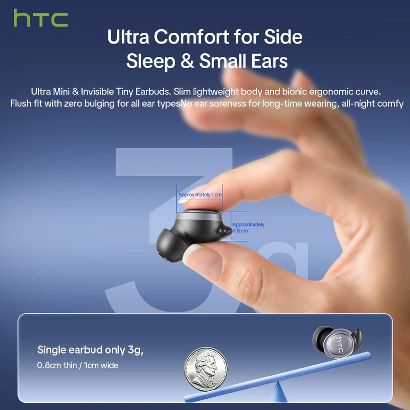 Sleep Wireless Bluetooth Earbuds for Side Sleepers Noise Isolation Portable Headset