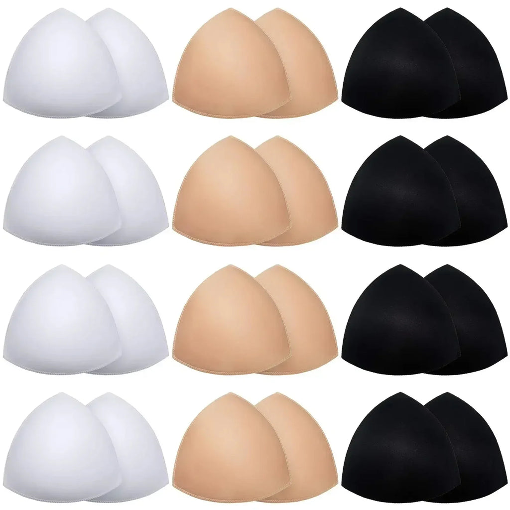2/20PCS Triangle Silicone Push Up Bra Pads for Women - Invisible Chest Enhancers