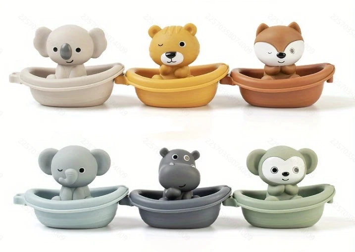 Silicone Baby Bath Toys Set - Sensory Water Play for Toddler Bathtub, Pool & Shower