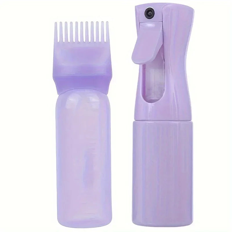 Refillable Hair Dye Spray Bottles with Root Comb and Fine Mist – 2 Pack