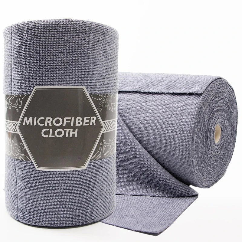 Reusable Microfiber Cleaning Wipe Rolls - Dish Rags & Household Cloths, 50 Sheets