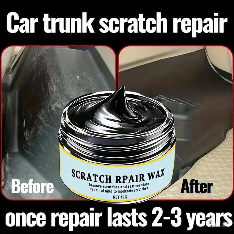 Car Interior Plastic Leather Scratch Repair Wax Paste for Seats Tires & Steering Wheel