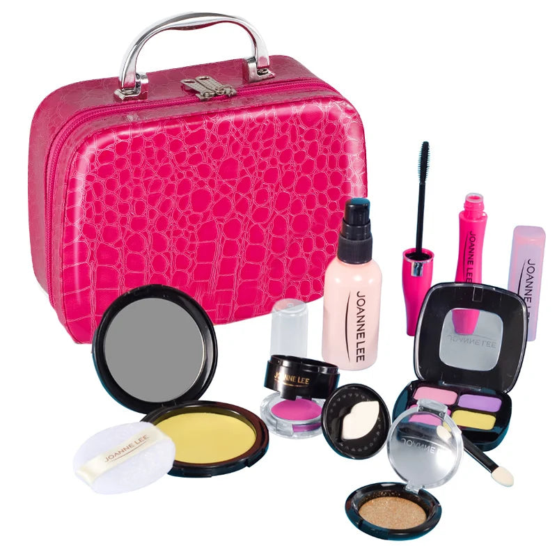Kids Pretend Makeup Toy Set - Educational Role Play Cosmetics for Girls