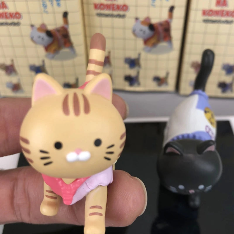 Cat Capsule Toy with Candy Packaging Collectible Figurine - Multiple Colors