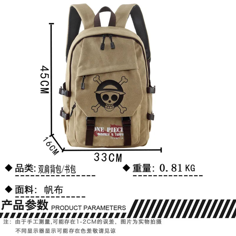 Large Canvas Backpack 14 Inch Laptop Bag for Travel & School - Multiple Colors