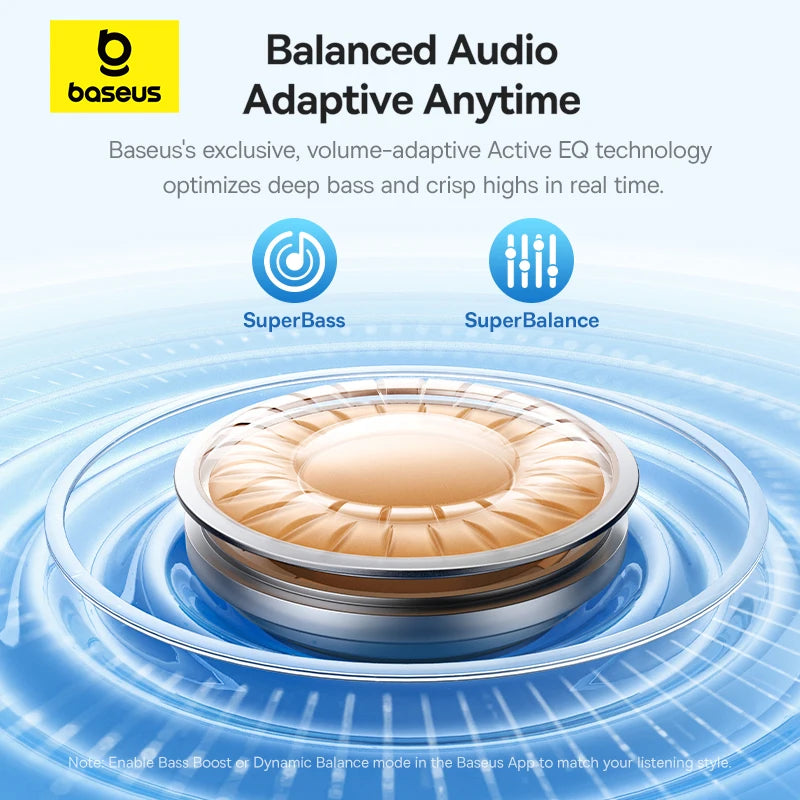 Wireless Noise Cancelling Earbuds Bluetooth 6.0 Hi-Res Sound IP55 Waterproof